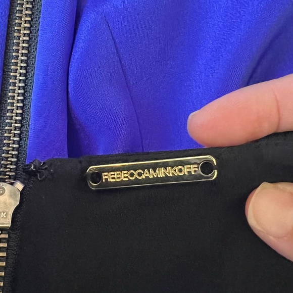 Rebecca Minkoff Violet & Black Night Out Silk Bustie Mini Dress Size 6 - Picture 8 of 17